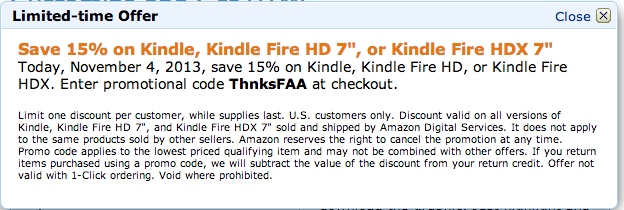 Kindle Fire HD sale at Amazon